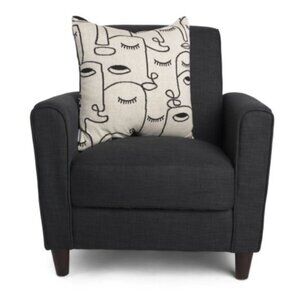 City Chik HANDCRAFTED IN INDIA Modern Reversible Face Knit Pillow 20" x 20"